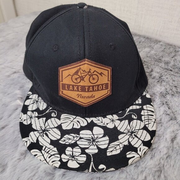 OTTO Other - Lake Tahoe Nevada Snapback Hat Otto Floral Brim Patch Logo Black OSFA